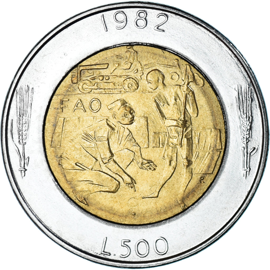 Monnaie, Saint Marin , 500 Lire, 1982, Rome, SUP, Bimétallique, KM:140