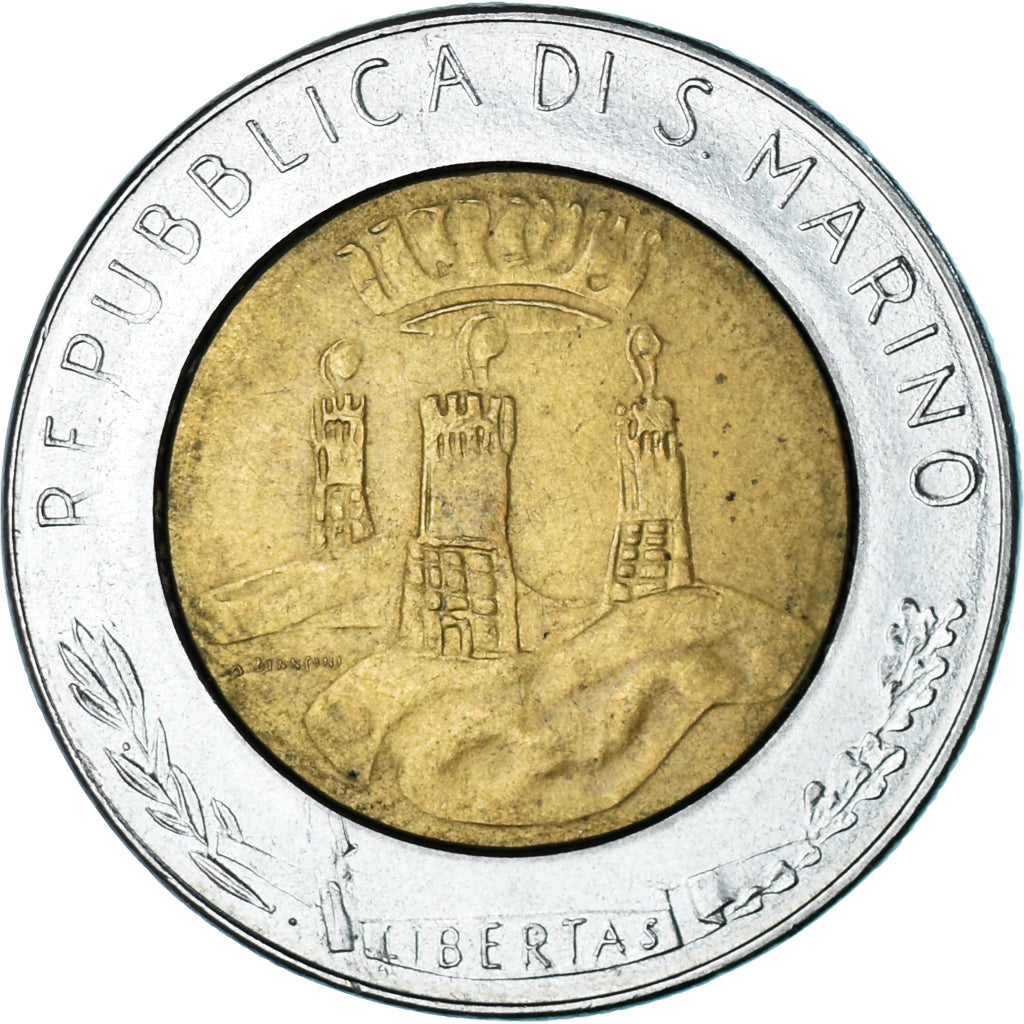 Monnaie, Saint Marin , 500 Lire, 1982, Rome, TTB, Bimétallique, KM:140