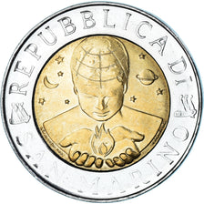 Münze, San Marino, 500 Lire, 1999, Rome, UNZ, Bi-Metallic, KM:394