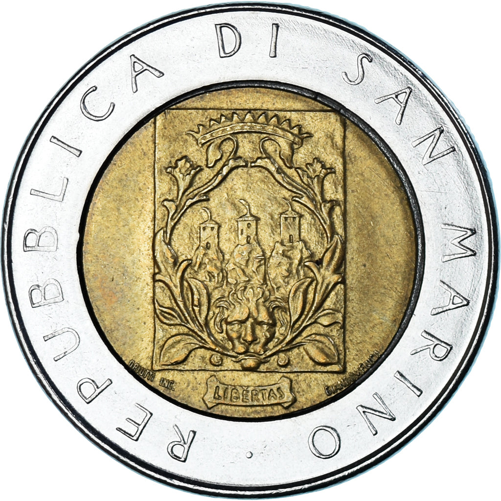 Moneta, San Marino, 500 Lire, 1988, Rome, SPL, Bi-metallico, KM:226