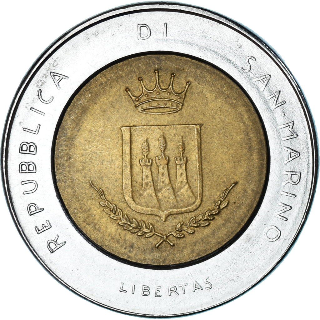 Munten, San Marino, 500 Lire, 1983, Rome, ZF, Bi-Metallic, KM:153