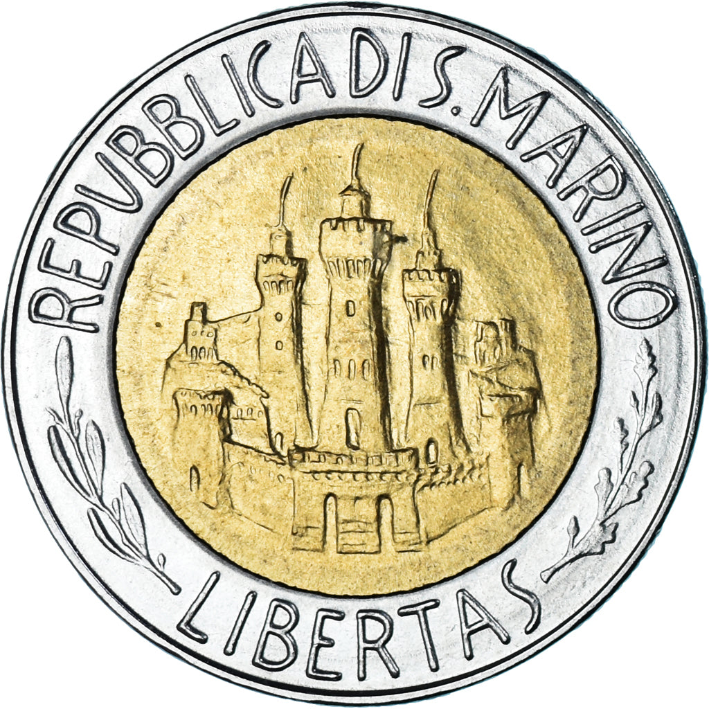 Moneta, San Marino, 500 Lire, 1984, Rome, MS(63), Bimetaliczny, KM:167