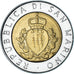 Munten, San Marino, 500 Lire, 1987, Rome, ZF, Bi-Metallic, KM:209