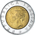 Moneta, Italia, 500 Lire, 1997, Rome, BB, Bi-metallico, KM:187