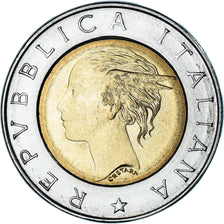 Munten, Italië, 500 Lire, 1993, Rome, UNC-, Bi-Metallic, KM:160
