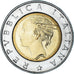 Coin, Italy, 500 Lire, 1993, Rome, MS(63), Bi-Metallic, KM:160