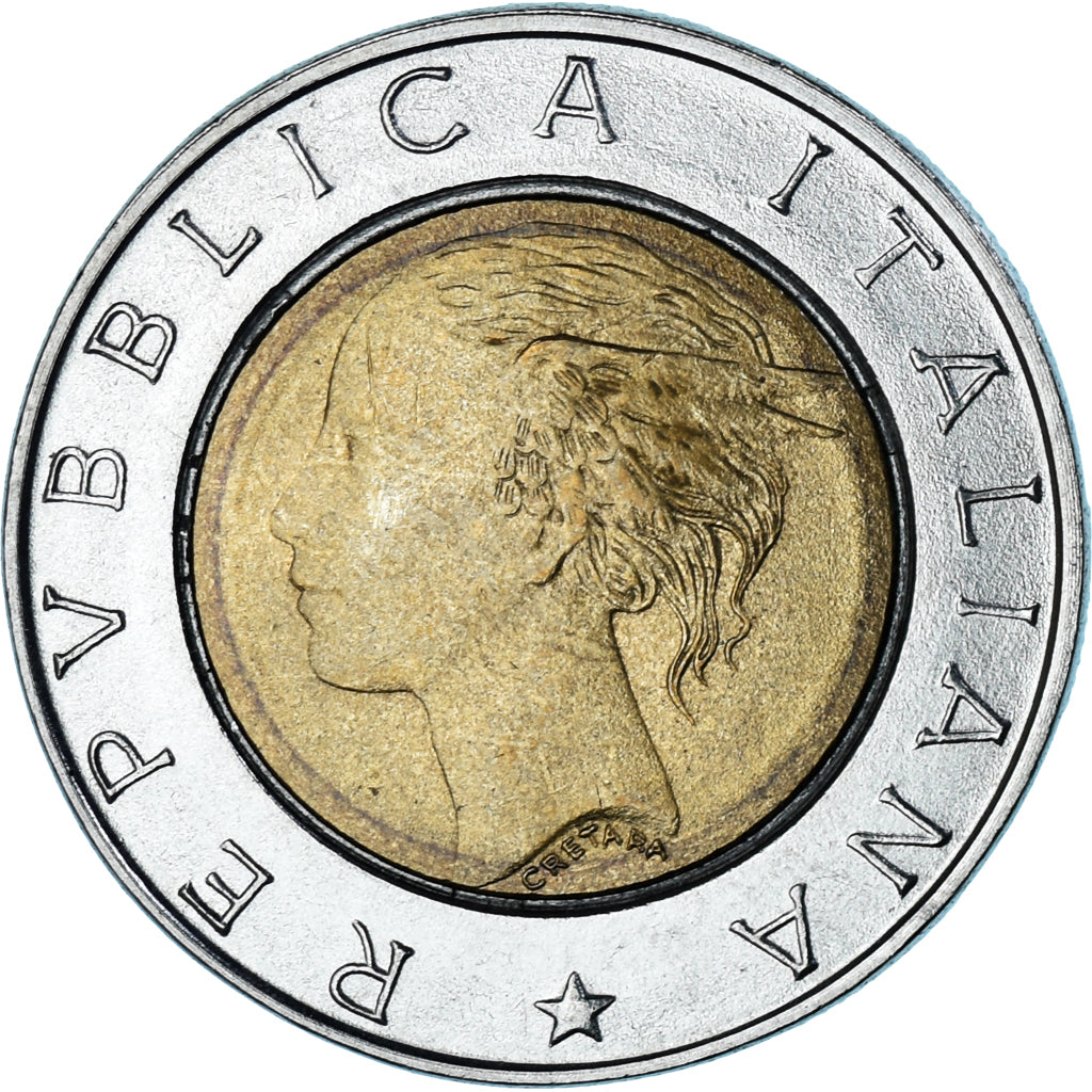 Moneta, Włochy, 500 Lire, 1994, Rome, EF(40-45), Bimetaliczny, KM:167