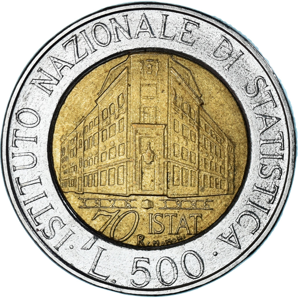 Münze, Italien, 500 Lire, 1996, Rome, SS, Bi-Metallic, KM:181