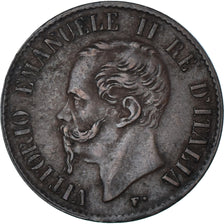 Coin, Italy, Vittorio Emanuele II, Centesimo, 1867, Milan, EF(40-45), Copper