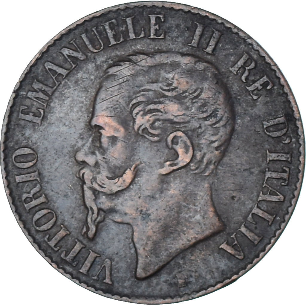 Moeda, Itália, Vittorio Emanuele II, Centesimo, 1867, Milan, VF(30-35), Cobre