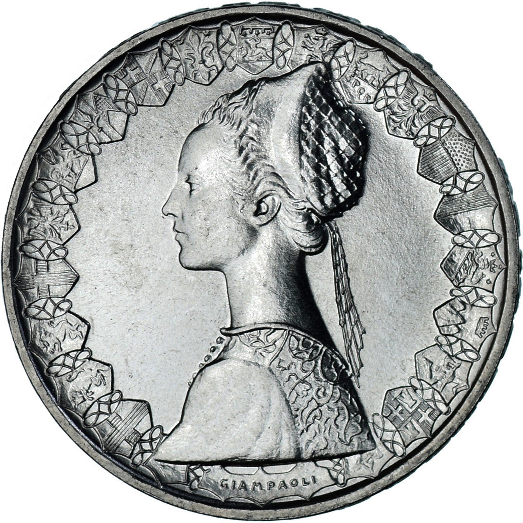 Münze, Italien, 500 Lire, 1984, Rome, “caravelles” BU, UNZ, Silber, KM:98
