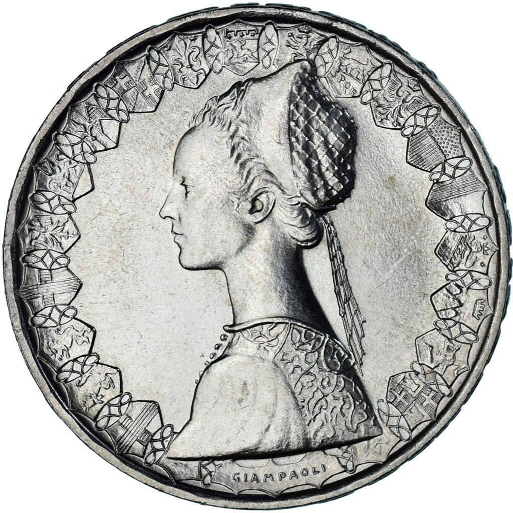 Moneta, Italia, 500 Lire, 1980, Rome, “caravelles” BU, SPL-, Argento, KM:98