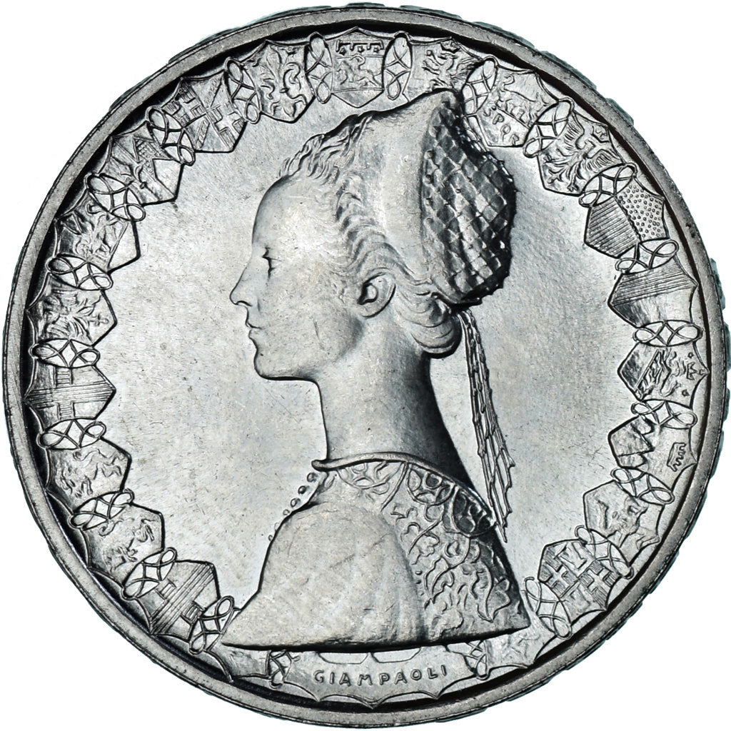 Coin, Italy, 500 Lire, 1983, “caravelles” BU, MS(65-70), Silver, KM:98