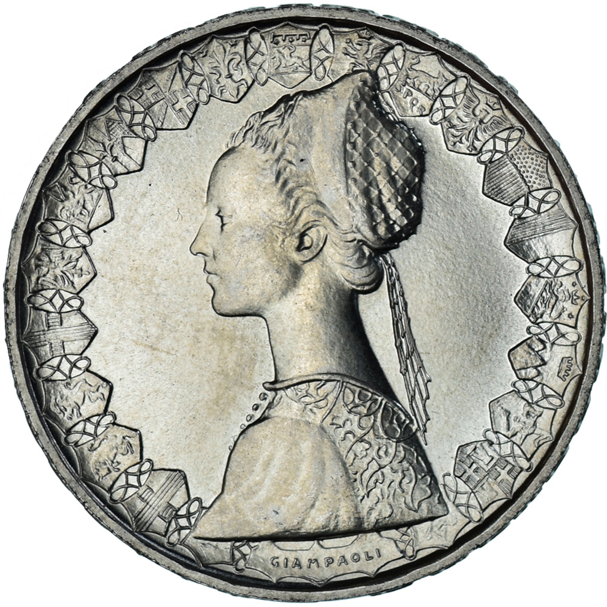 Moneta, Italia, 500 Lire, 1985, “caravelles” BU, FDC, Argento, KM:98