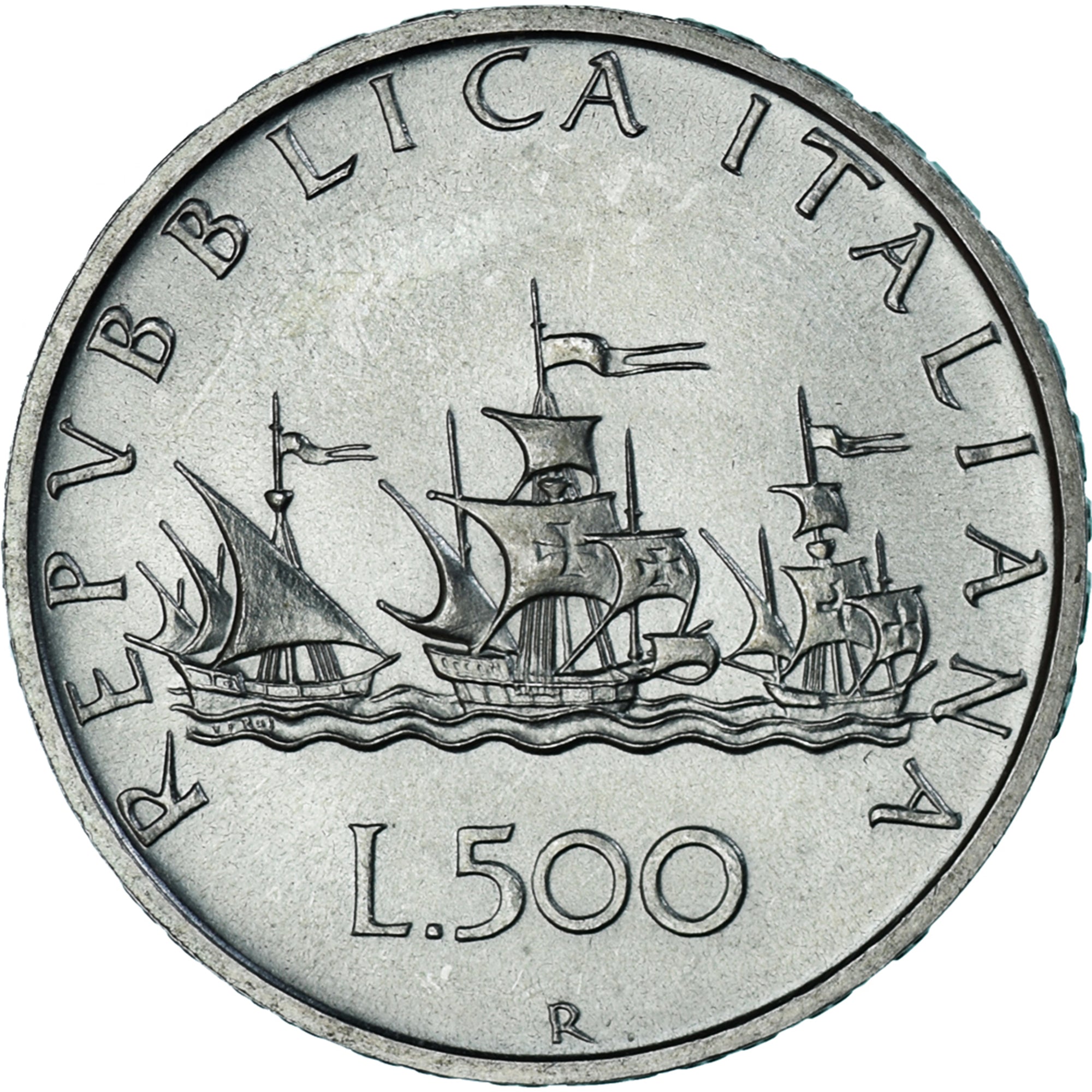 Moneta, Italia, 500 Lire, 1993, “caravelles” BU, SPL-, Argento, KM:98