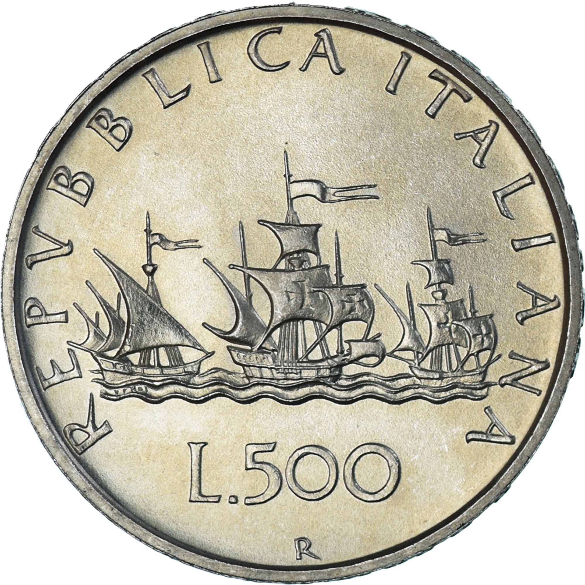 Münze, Italien, 500 Lire, 1993, “caravelles” BU, VZ, Silber, KM:98