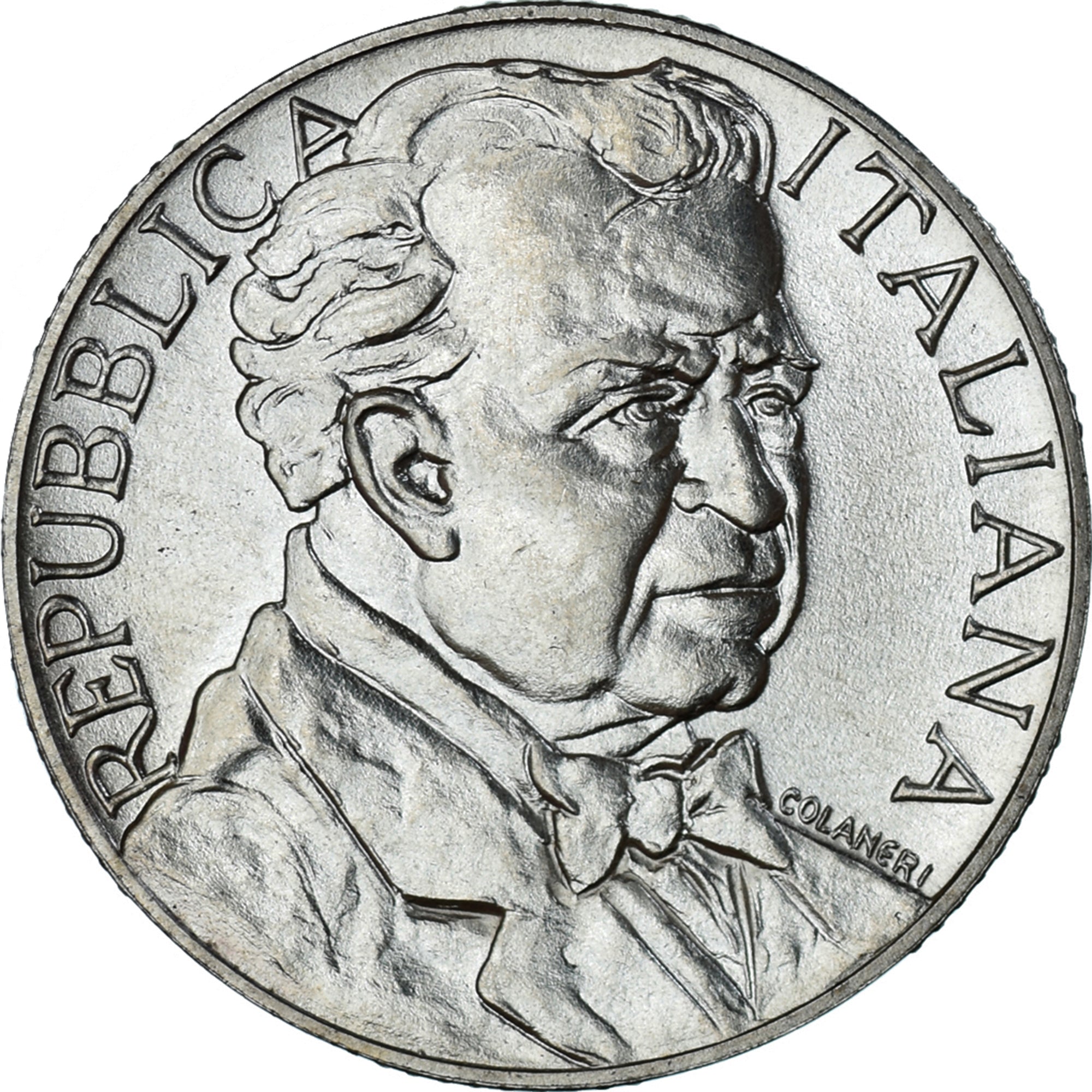 Coin, Italy, 1000 Lire, 1995, Rome, Pietro Mascagni., MS(65-70), Silver, KM:185