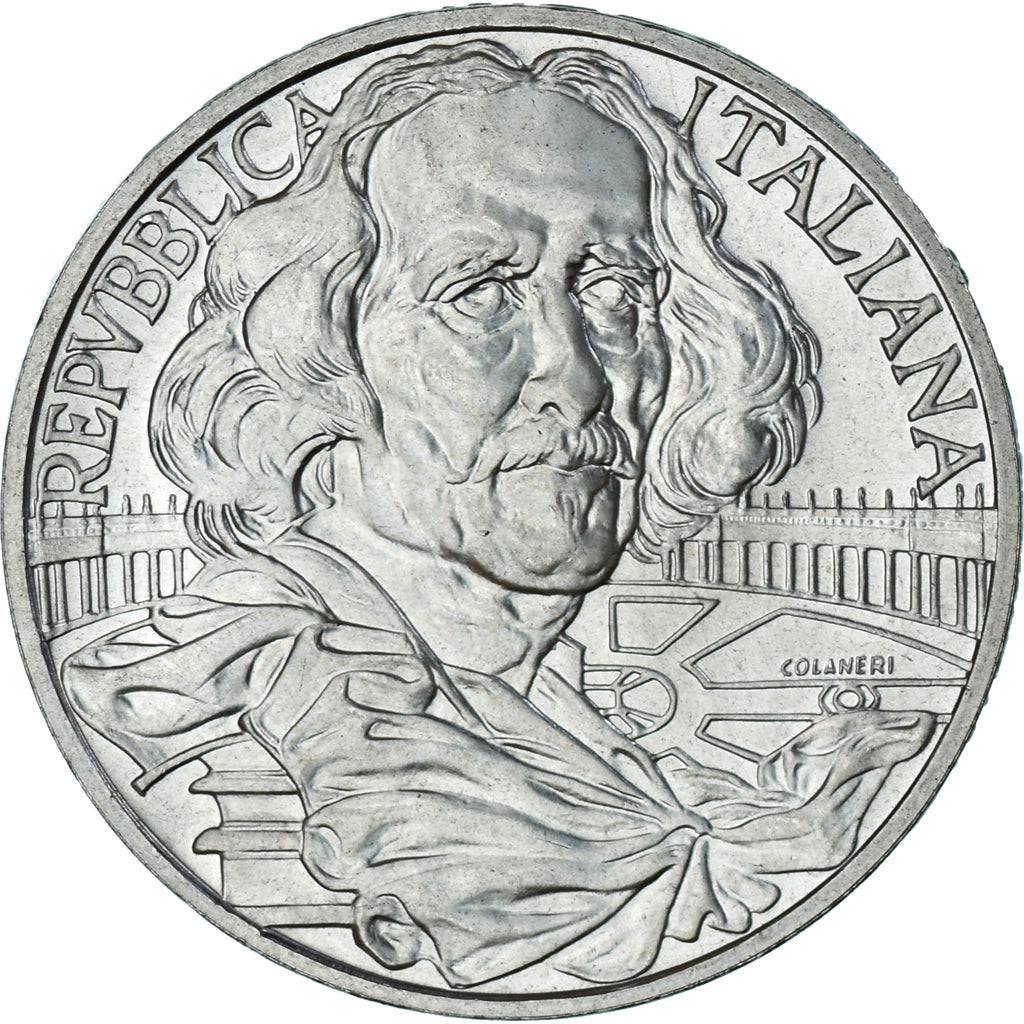 Moneta, Italia, 1000 Lire, 1998, Rome, 400ème anniversaire de la naissance de