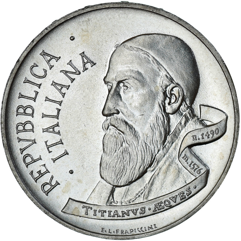 Coin, Italy, 500 Lire, 1990, Rome, Tiziano Vecellio, MS(63), Silver, KM:146