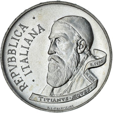 Coin, Italy, 500 Lire, 1990, Rome, Tiziano Vecellio, MS(63), Silver, KM:146