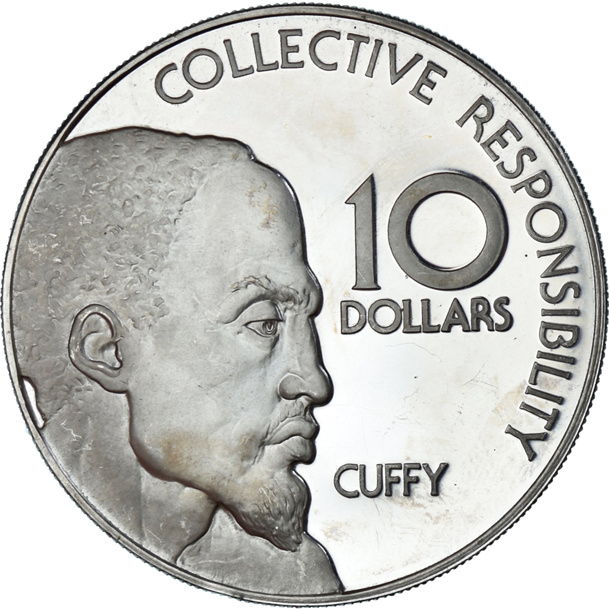 Coin, Guyana, 10 Dollars, 1976, Franklin Mint, BE, MS(65-70), Silver, KM:44a