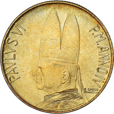 Coin, VATICAN CITY, Paul VI, 20 Lire, 1966, MS(63), Aluminum-Bronze, KM:88