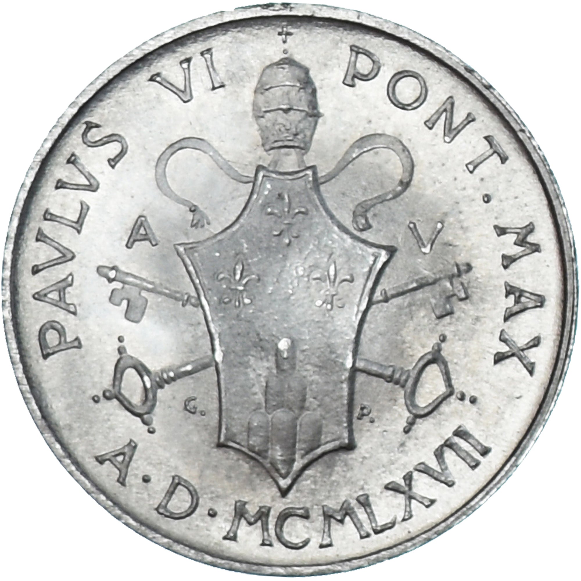Münze, Vatikanstadt, Paul VI, Lira, 1967, VZ, Aluminium, KM:92