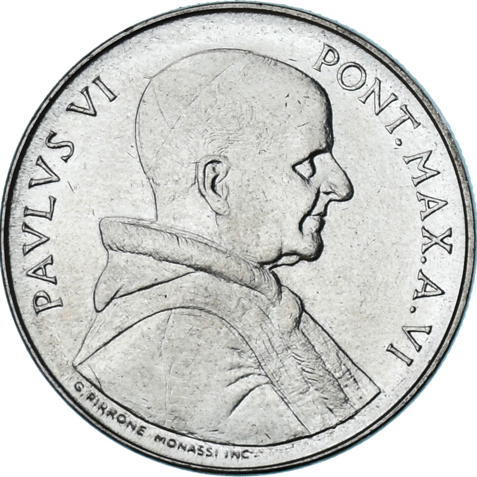 Moeda, CIDADE DO VATICANO, Paul VI, 50 Lire, 1968, Roma, MS(63), Aço