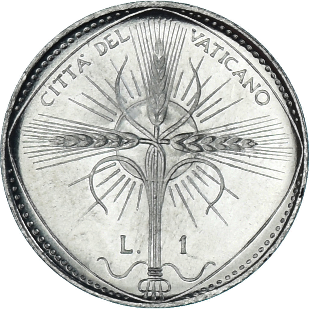 Moneda, CIUDAD DEL VATICANO, Paul VI, Lira, 1968, Roma, SC, Aluminio, KM:100