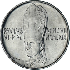 Coin, VATICAN CITY, Paul VI, 5 Lire, 1969, Roma, MS(63), Aluminum, KM:110