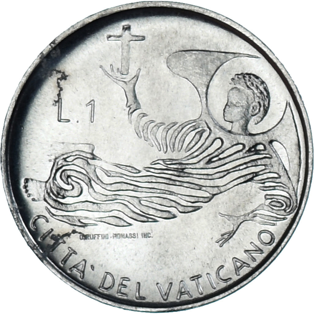 Coin, VATICAN CITY, Paul VI, Lira, 1969, MS(63), Aluminum, KM:108