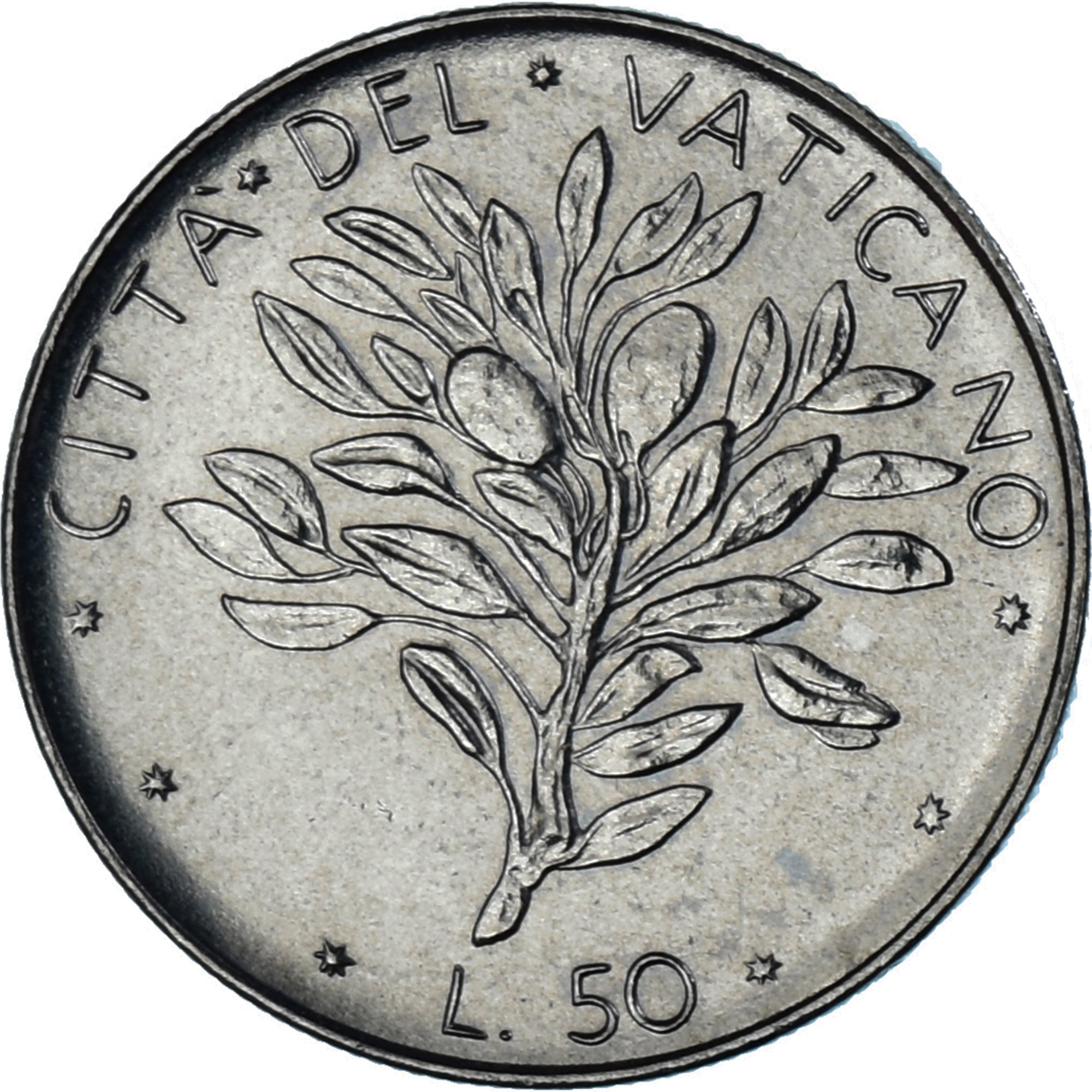 Moeda, CIDADE DO VATICANO, Paul VI, 50 Lire, 1971, Roma, MS(63), Aço