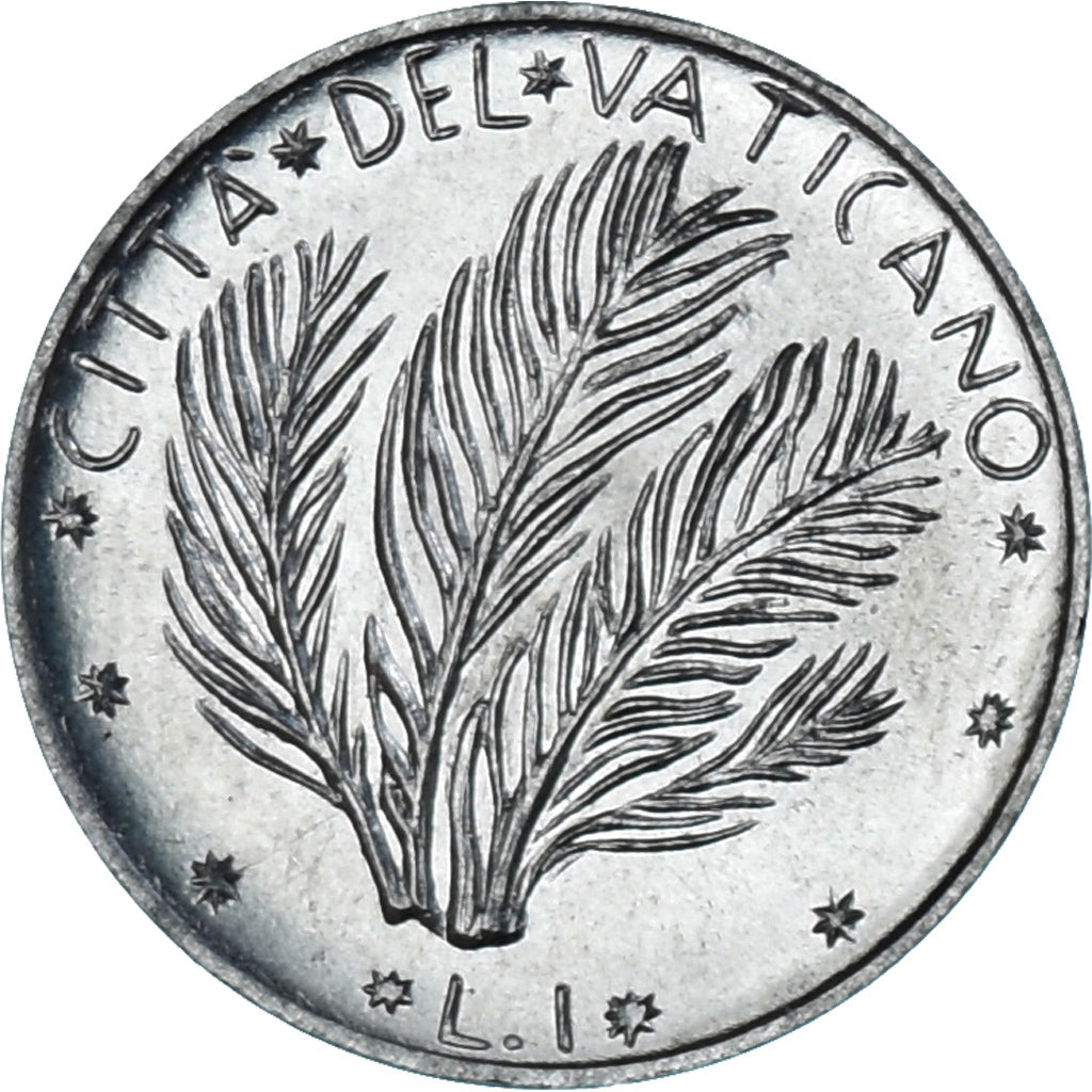 Moneda, CIUDAD DEL VATICANO, Paul VI, Lira, 1972, SC, Aluminio, KM:116