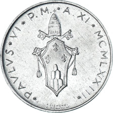 Münze, Vatikanstadt, Paul VI, 5 Lire, 1973, UNZ, Aluminium, KM:118