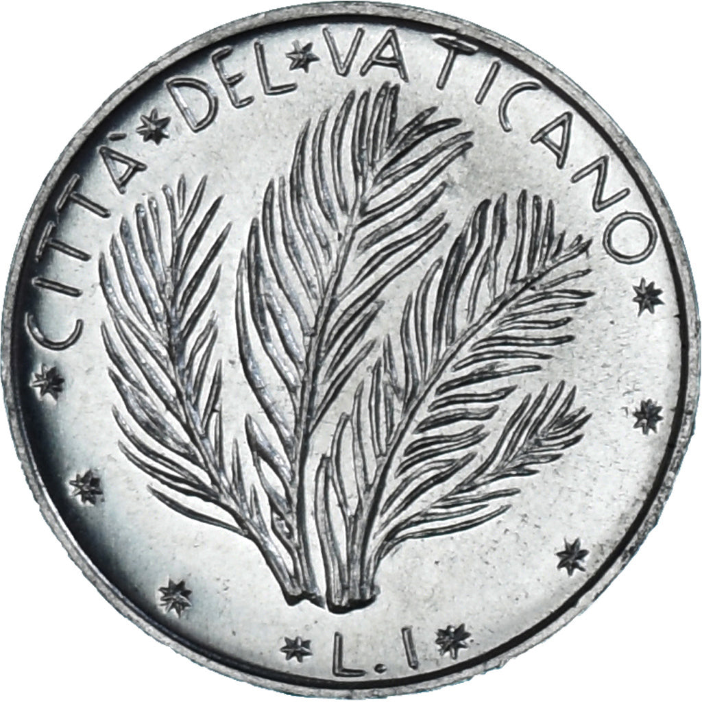 Moeda, CIDADE DO VATICANO, Paul VI, Lira, 1973, MS(63), Alumínio, KM:116