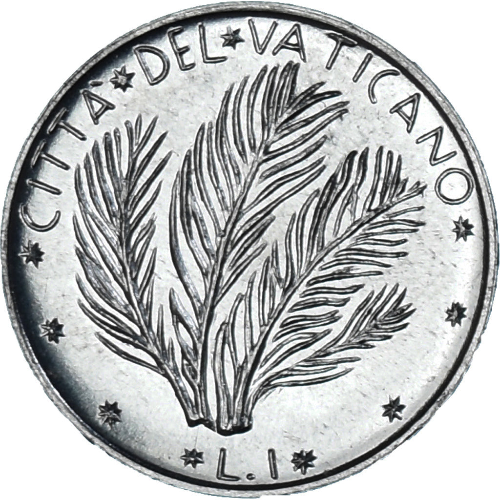 Moneda, CIUDAD DEL VATICANO, Paul VI, Lira, 1974, SC, Aluminio, KM:116