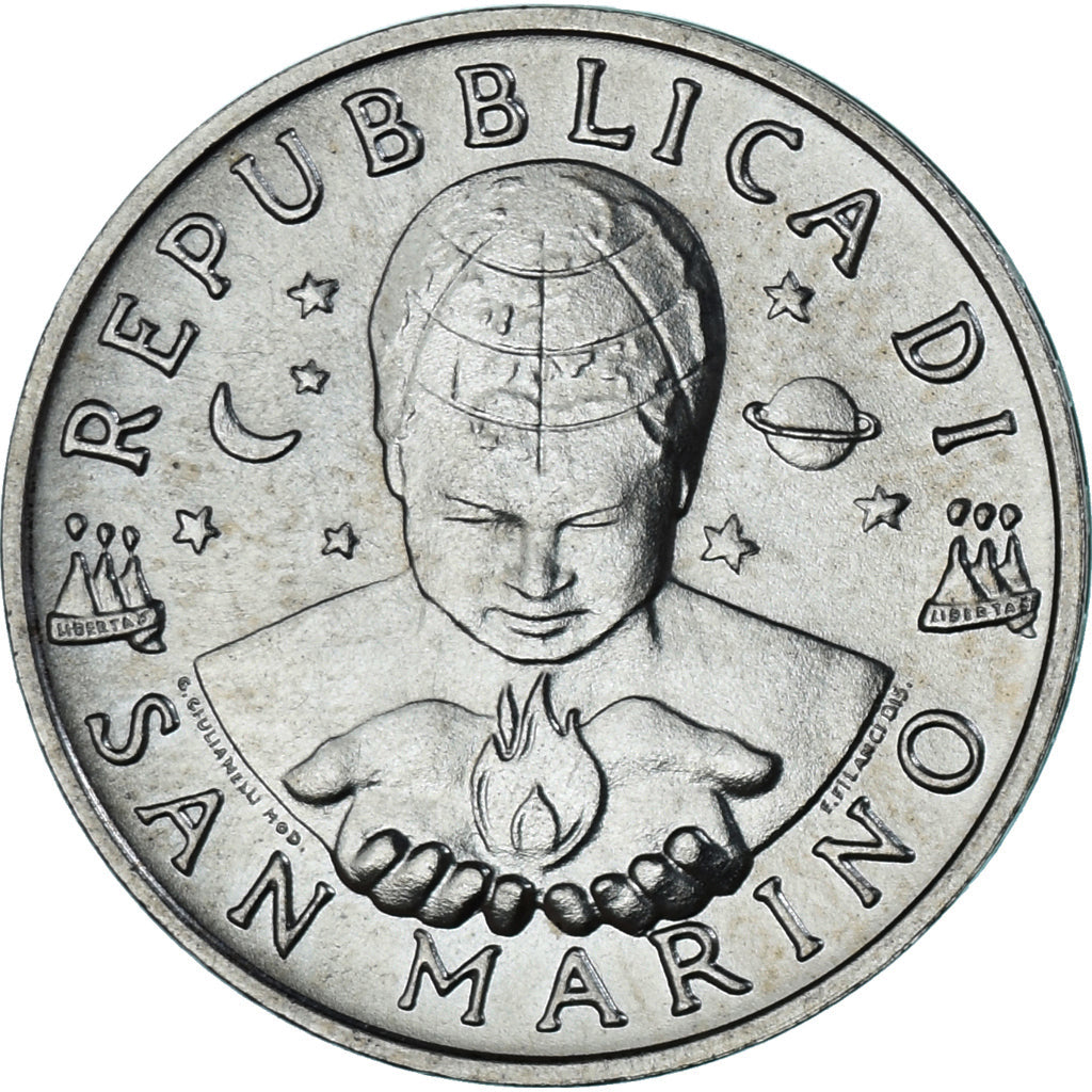 Moneda, San Marino, 1000 Lire, 1996, Rome, Popper, SC, Plata, KM:358