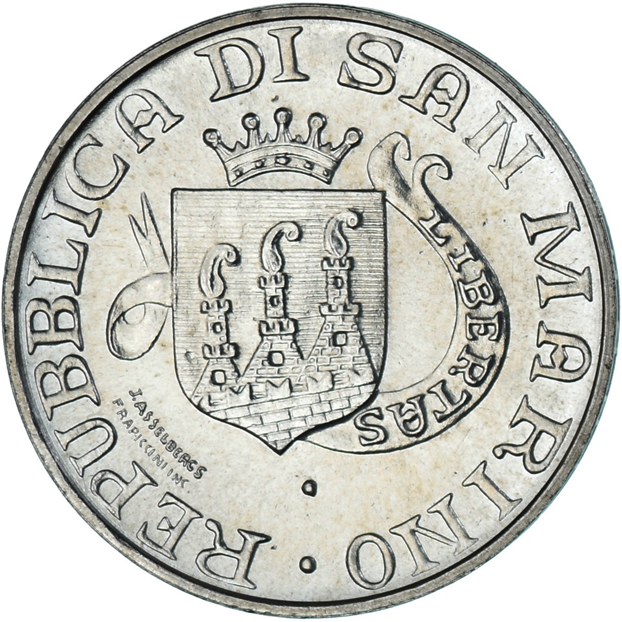 Munten, San Marino, 1000 Lire, 1989, Rome, Sixteen Centuries of History, UNC-
