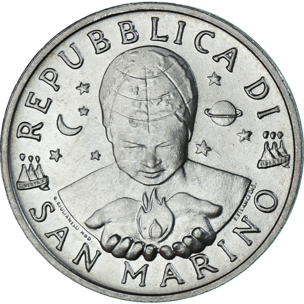 Coin, San Marino, 1000 Lire, 1997, Rome, Universe, MS(63), Silver, KM:369