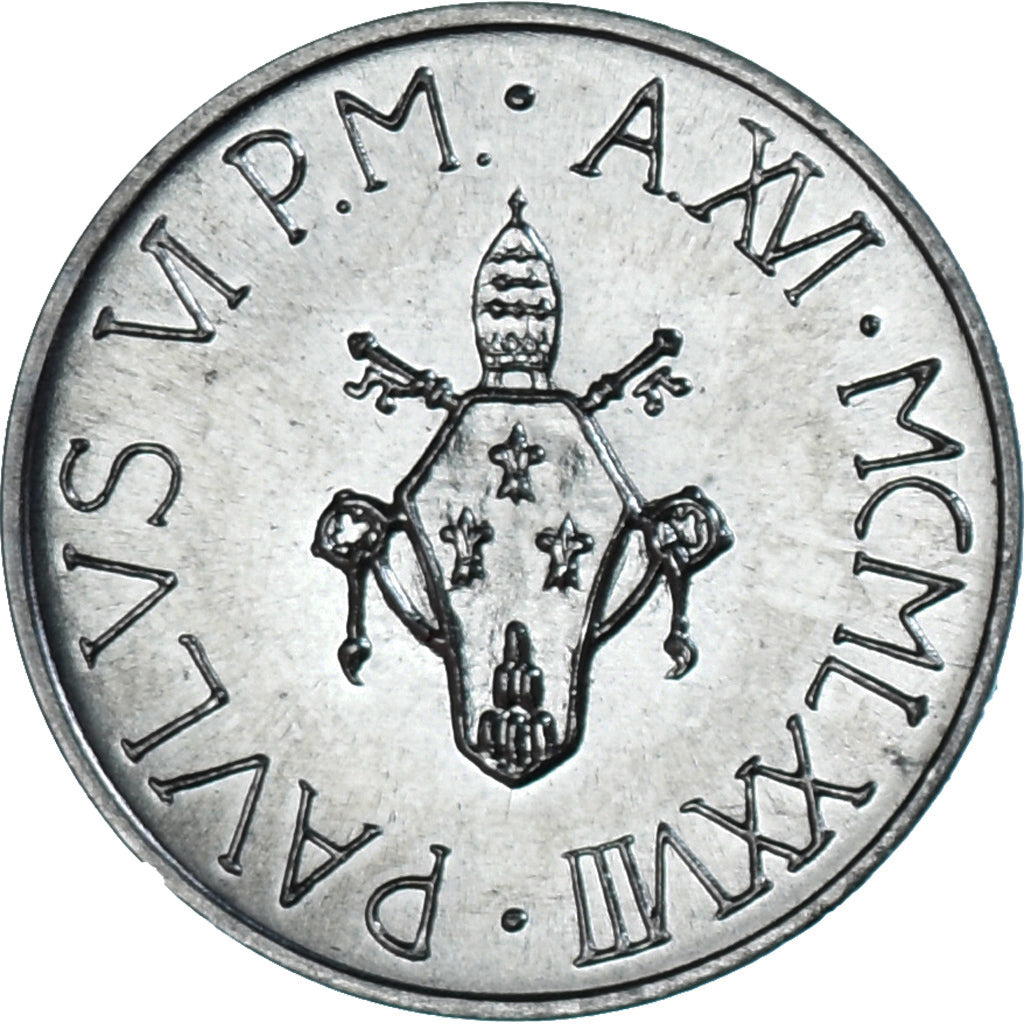 Coin, VATICAN CITY, Paul VI, 5 Lire, 1978, MS(63), Aluminum, KM:133