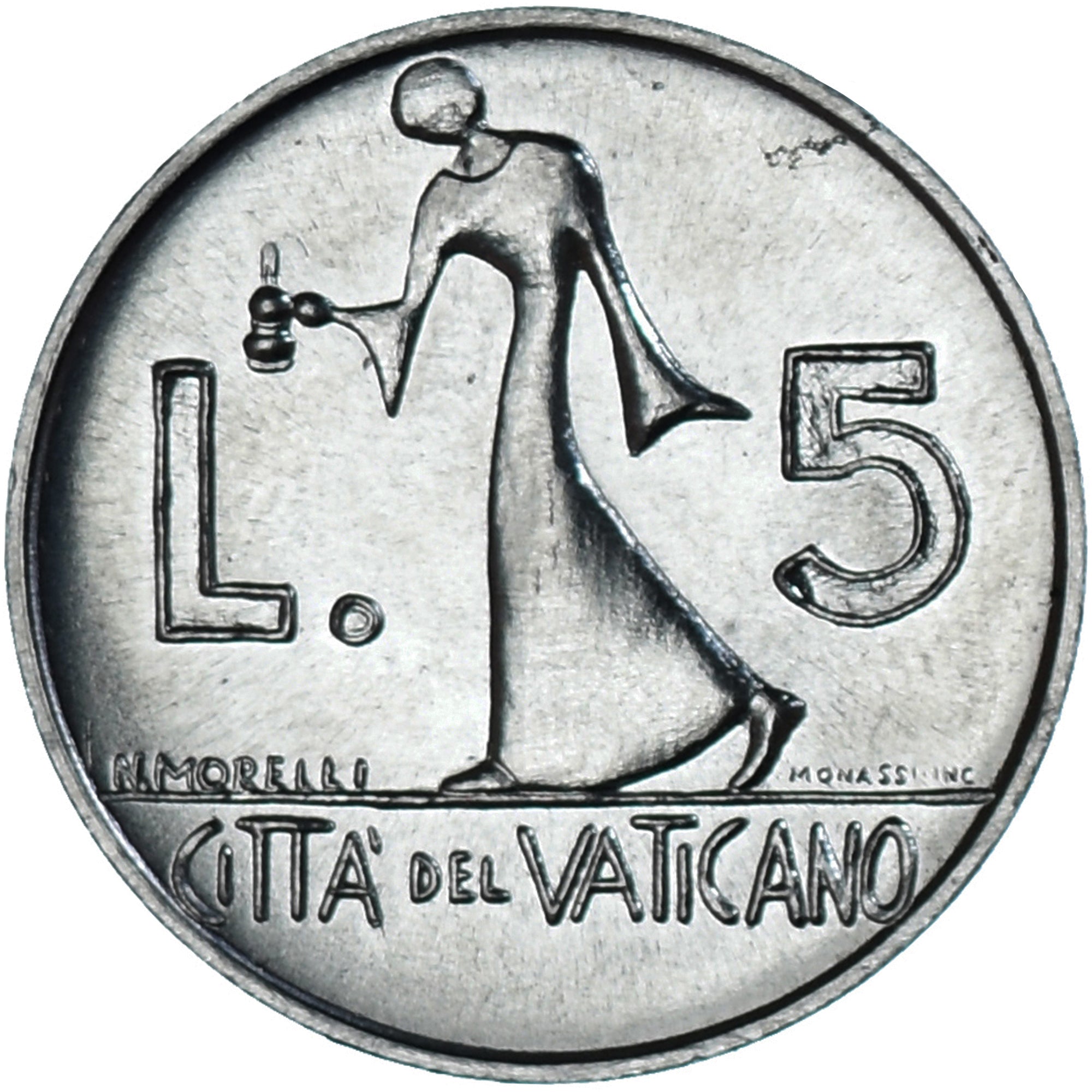 Coin, VATICAN CITY, Paul VI, 5 Lire, 1978, MS(63), Aluminum, KM:133