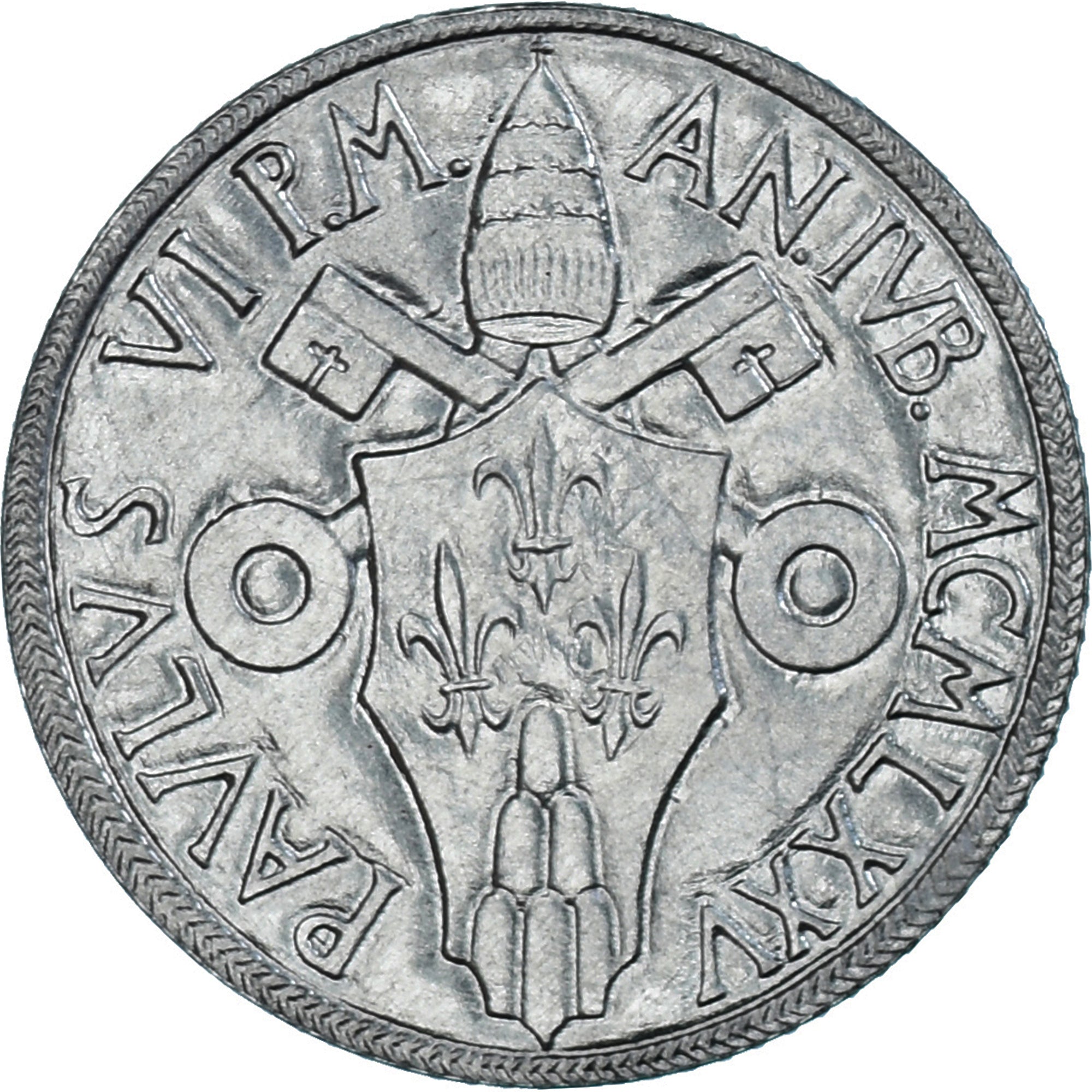 Coin, VATICAN CITY, Paul VI, 2 Lire, 1975, Roma, MS(63), Aluminum, KM:125