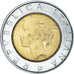 Coin, Italy, 500 Lire, 1999, Rome, EF(40-45), Bi-Metallic, KM:203
