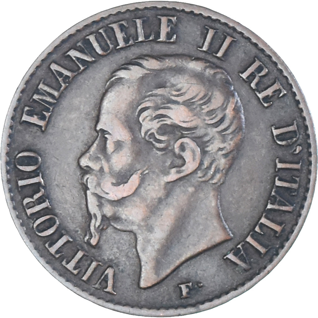 Coin, Italy, Centesimo, 1861, Milan, VF(30-35), Bronze, KM:1.1