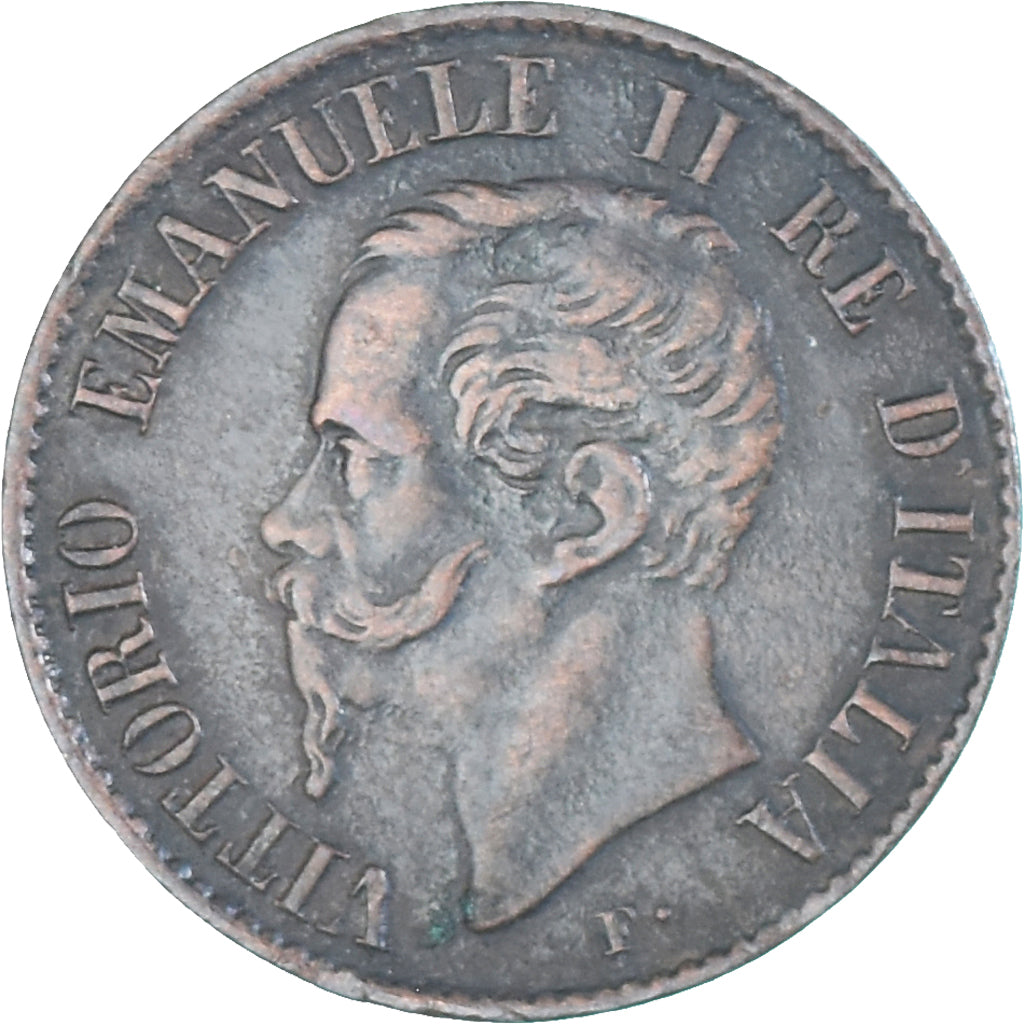 Coin, Italy, Centesimo, 1861, Milan, VF(30-35), Bronze, KM:1.1