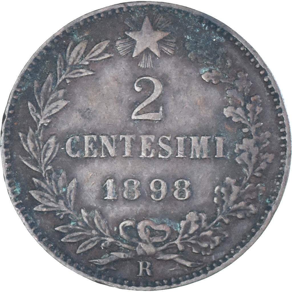 Coin, Italy, Umberto I, 2 Centesimi, 1898, Rome, VF(30-35), Copper, KM:30