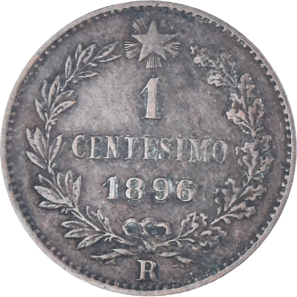 Coin, Italy, Umberto I, Centesimo, 1896, Rome, VF(30-35), Copper, KM:29