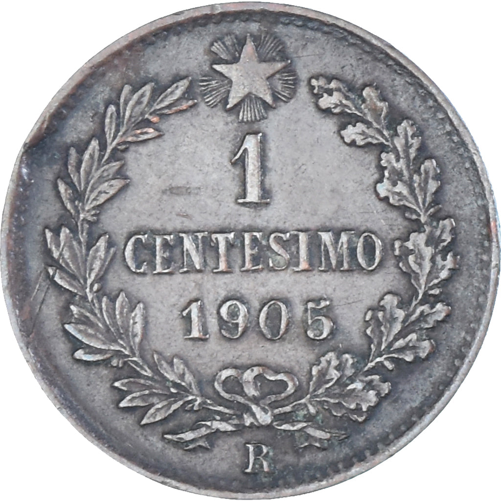 Moneta, Włochy, Centesimo, 1905, Rome, AU(50-53), Cuivre, KM:35
