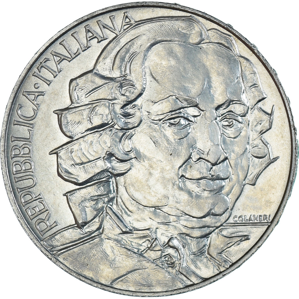 Moneta, Włochy, 500 Lire, 1993, Rome, Carlo Goldoni.BU, MS(65-70), Srebro