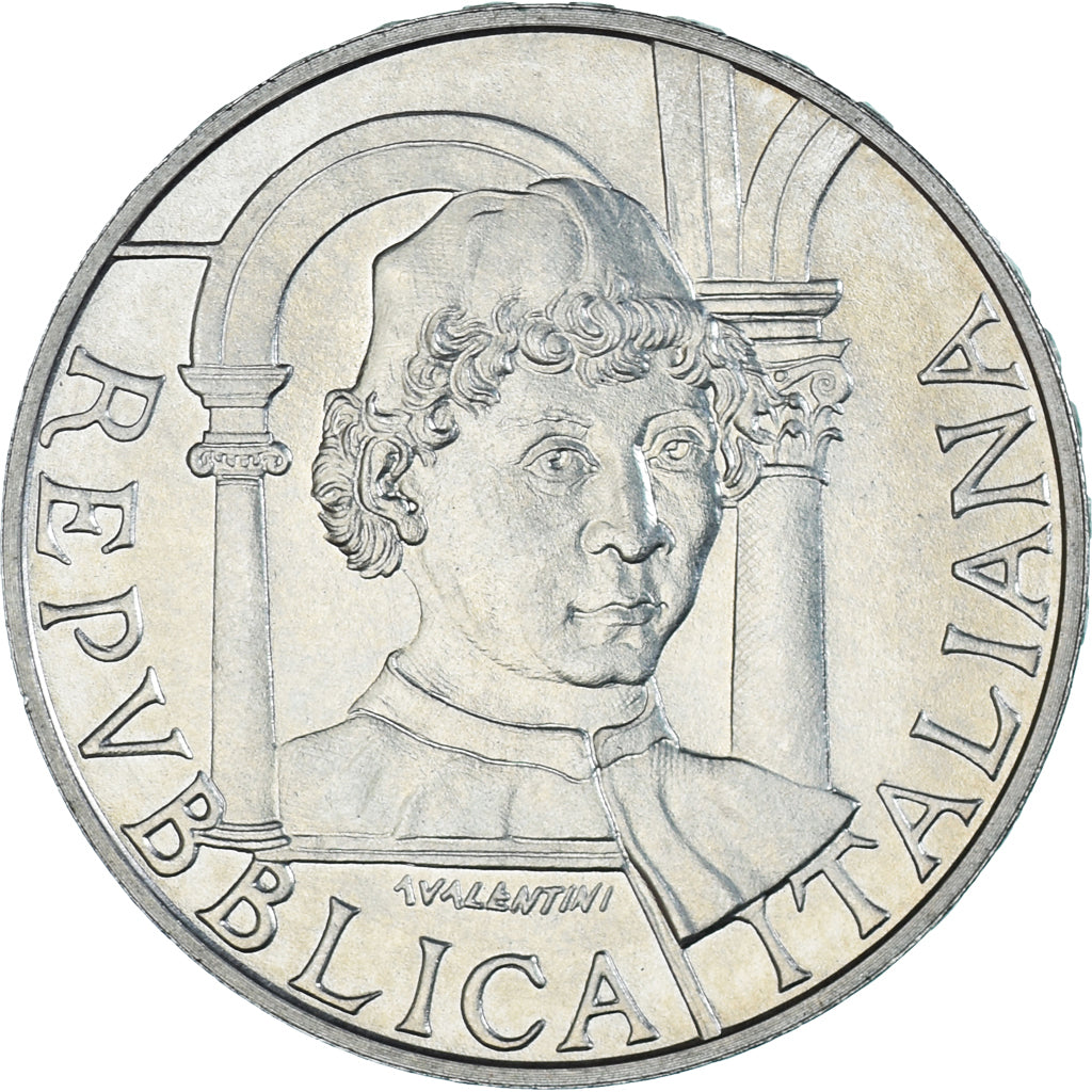 Coin, Italy, 500 Lire, 1992, Rome, Piero della Francesca.FDC, MS(65-70), Silver